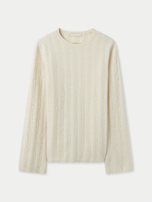 Strukturierter Kaschmir-Pullover