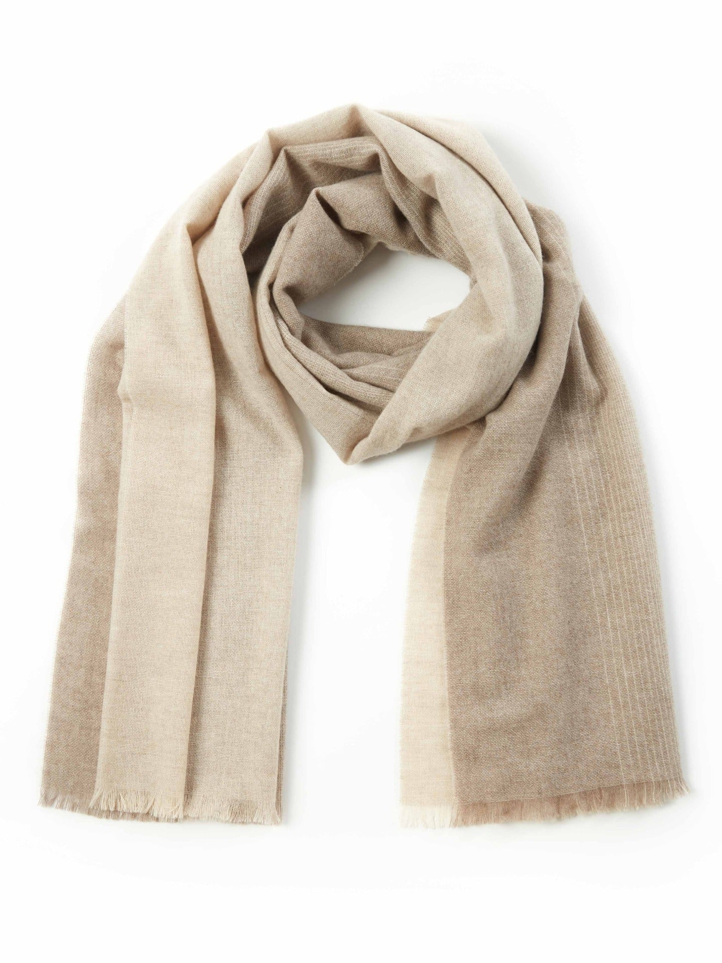 Unisex Kaschmir Schal Mit Micro-Check Muster Warmes Gray - Gobi Cashmere Cashmere